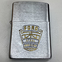 ZIPPO ジッポ PAT_2517191 旧ロゴ FORD STEEL DIVISION 2nd Award